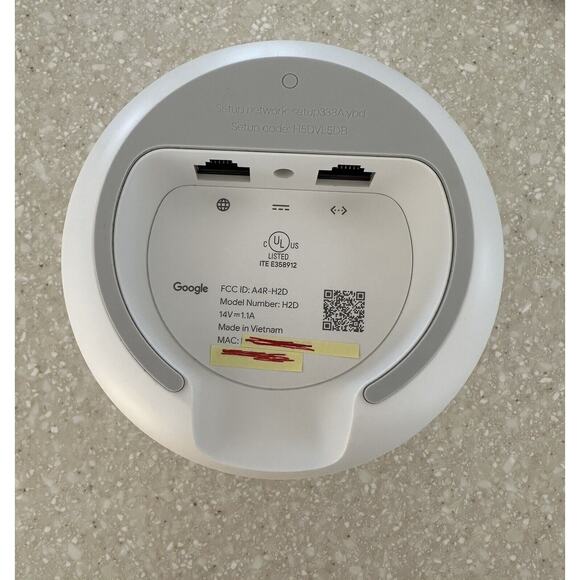 Google Nest H2D GA00595-US WiFi Router AC2200 2.4GHz/5GHz Snow (Pre-own w/o box) - Picture 3 of 3